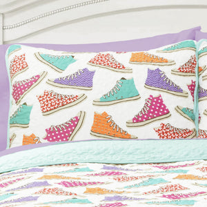 Canvas Shoes Quilt 3 Piece Set