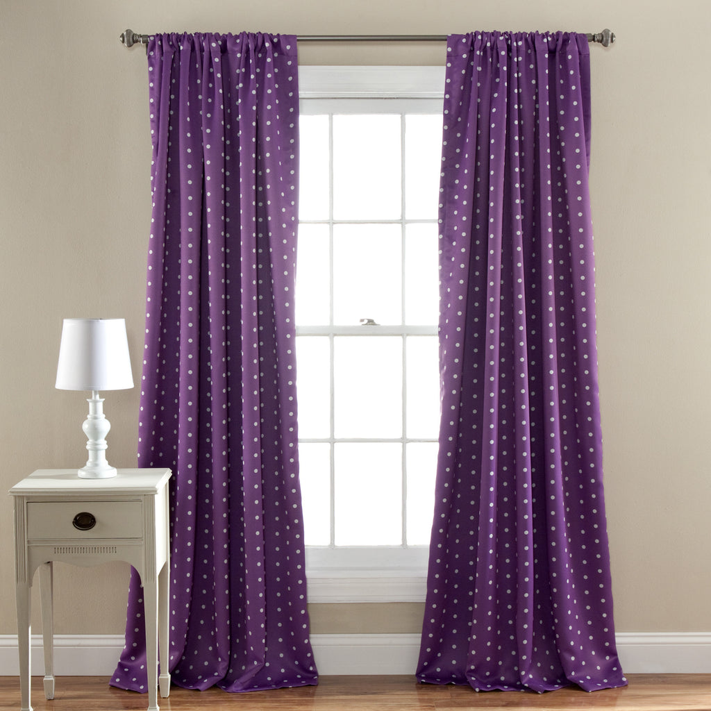 Polka Dot Blackout Window Curtain (Pair)