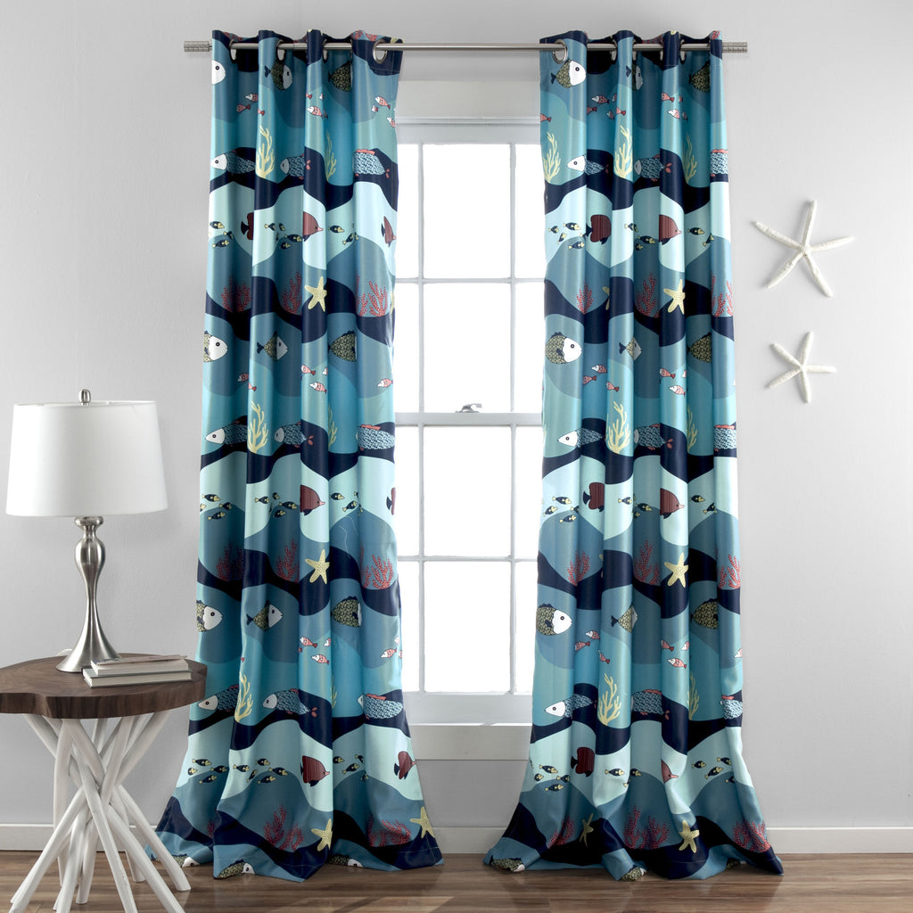 Sea Life Window Curtains