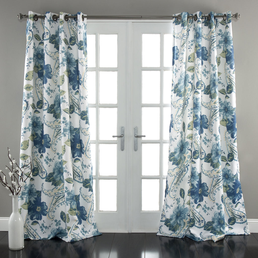 Floral Paisley Window Curtains