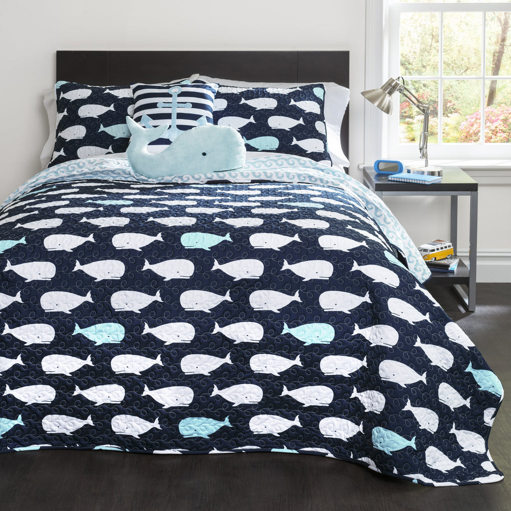 Whale Quilt 5 Piece Set