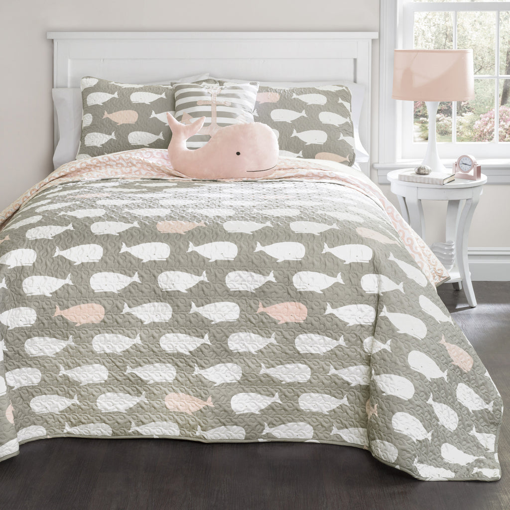 Whale Quilt 4 Piece Set Twin