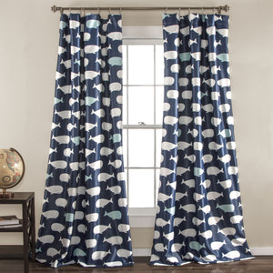 Whale Window Curtain Set