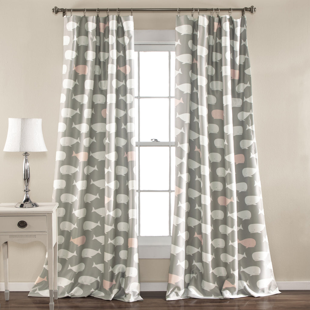 Whale Window Curtain Set