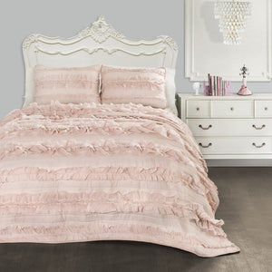 Belle Quilt Blush 2Piece Set